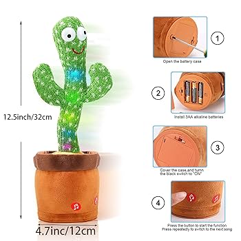 Dancing Talking Cactus Toy