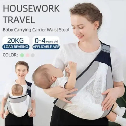Adjustable newborn baby carrier - shoulder strap for baby feeding
