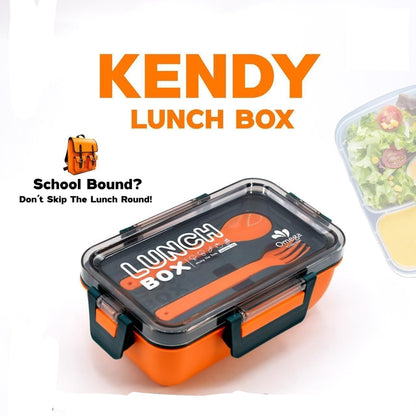 Kendy Lunch box for kids - 2 portion tiffin with spoon's | Kiddo toys