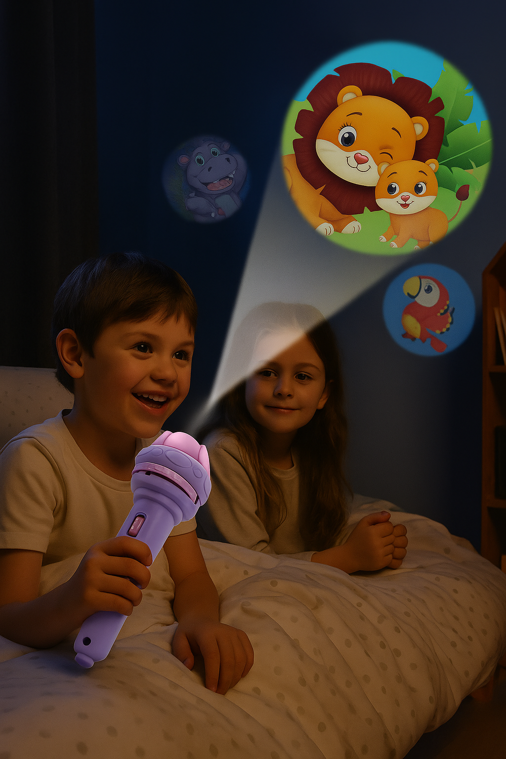 Flashlight projector toy - 8 images torch flashlight for kids