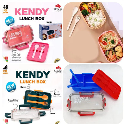 Kendy Lunch box for kids - 2 portion tiffin with spoon's | Kiddo toys