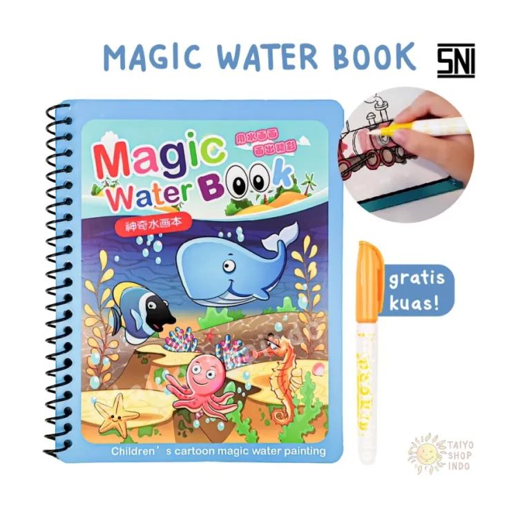 Magic water coloring book for kids