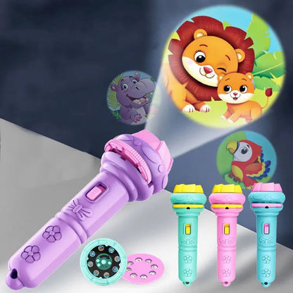 Flashlight projector toy - 8 images torch flashlight for kids