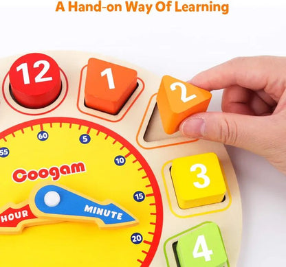Shape Color Sorting Clock toy for kids