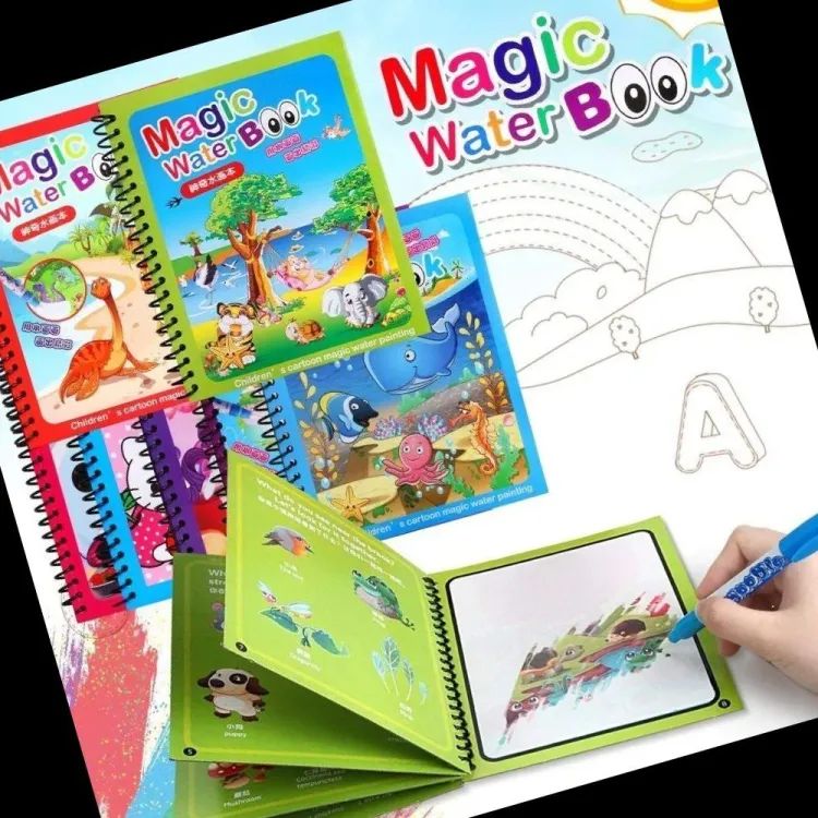 Magic water coloring book for kids