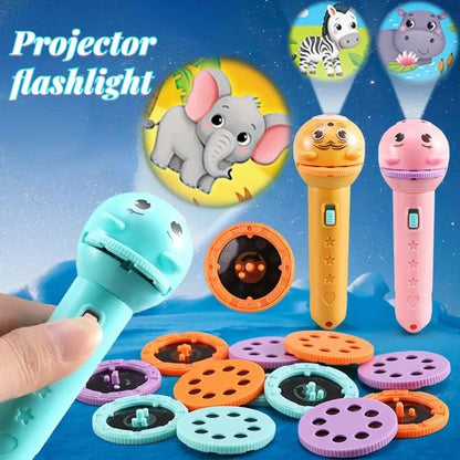 Flashlight projector toy - 8 images torch flashlight for kids