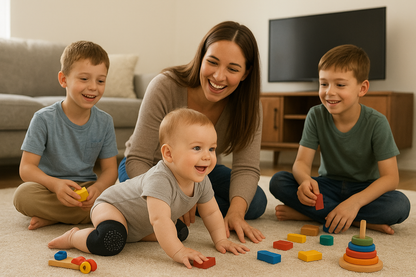 Baby crawling anti slip knee protector- Adjustable kneepads for kids