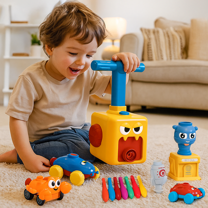 Car balloon Air power toy - Tower balloon car for kids